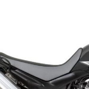 housse de selle noire et grise